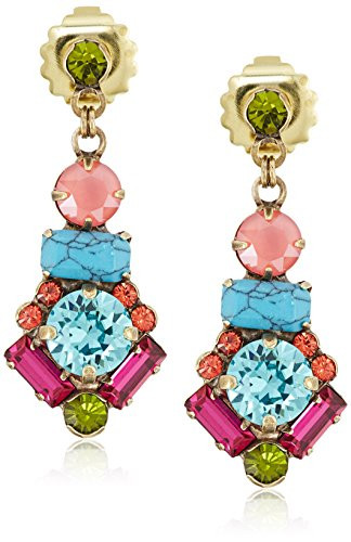 Sorrelli Botanical Brights Symmetrical Multi Cut Drop Earrings | Amazon (US)