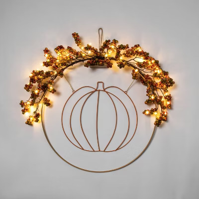 Harvest Light Up Fall Pumpkin Wreath - Hyde & EEK! Boutique™ | Target