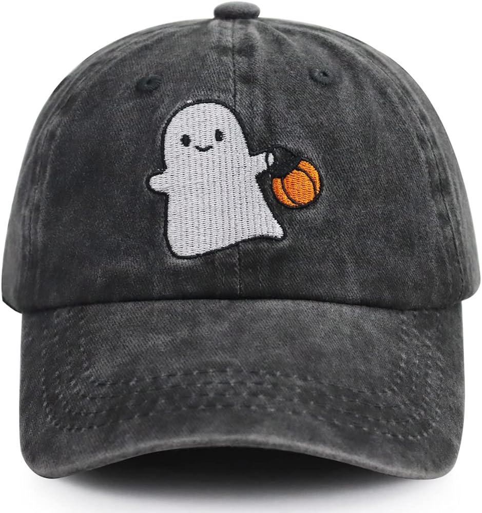 Gxaxyoupe Halloween Decorations Baseball Hat Kids 2-10,Cute Spooky Pumpkin BOO BOO Cap,Funny Hall... | Amazon (US)