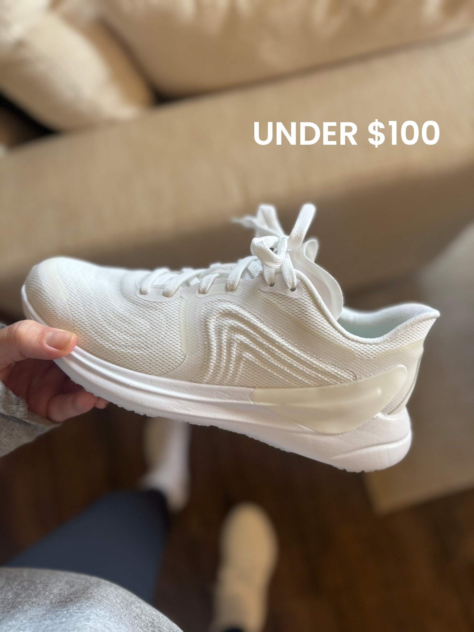 I love a crispy white pair of gym shoes for under $100 and that’s such a hard thing to find. I also was shocked that Lulu has such affordable running shoes in general! 

#LTKFindsUnder100 #LTKActive