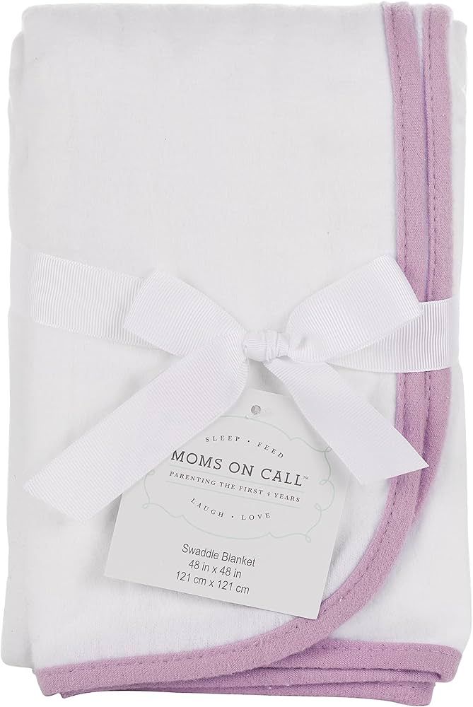 MOMS ON CALL Baby Swaddle 0-3 Months Newborn, Essential Swaddle Blanket | 48X48 | Cotton (English... | Amazon (US)