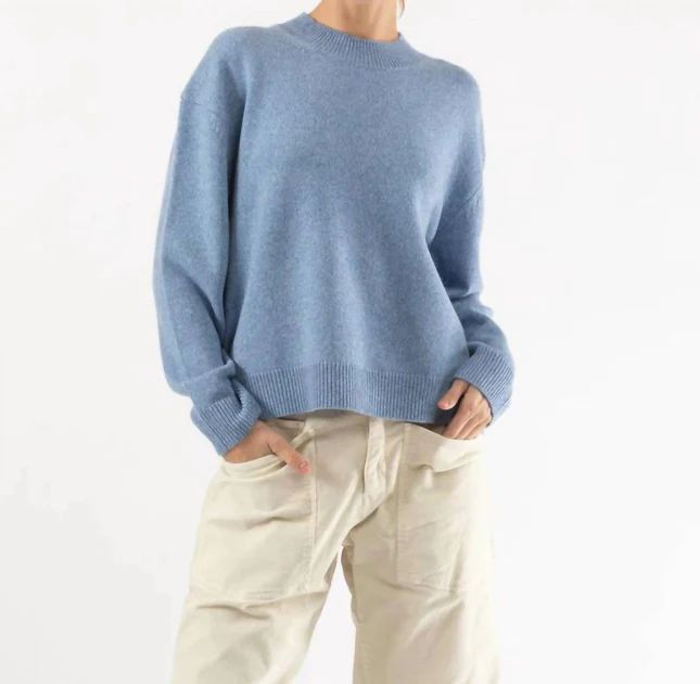 Mouline Boy Crew Sweater In Sky | Shop Premium Outlets