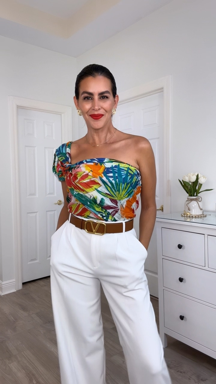 Adding exact scarf, bra and full outfit.
Bra runs Small in the waist. Size up.
Lipstick is feels so grand 
Maison Valentino Belt is 1.7” reversible black/brown 

 I am 5’7” | 126 pounds 

#LTKSeasonal #LTKSwim #LTKVideo