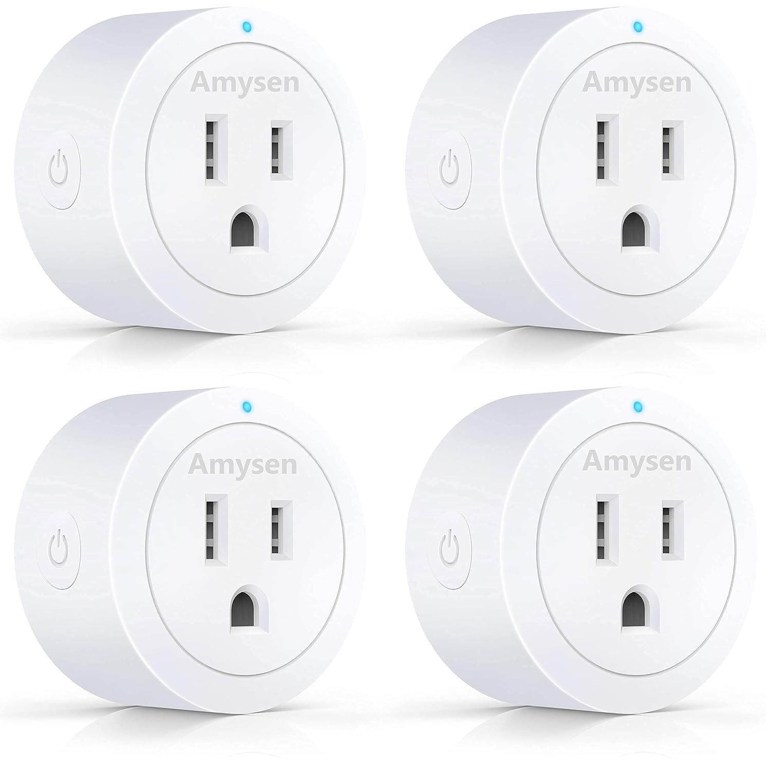Smart Plug Amysen - A Certified & Alexa, Echo & Google Home – Only WiFi 2.4G (4- Pack) | Amazon (US)