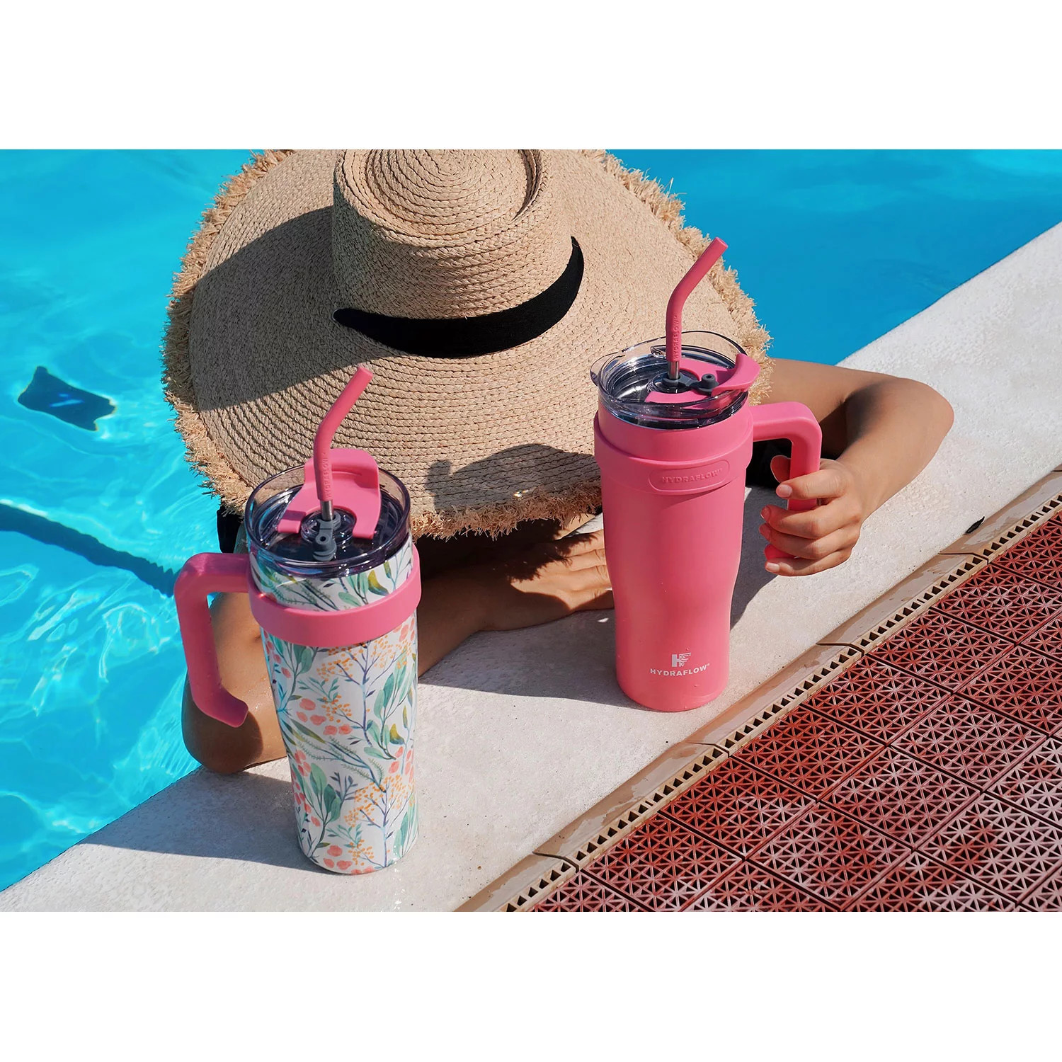 Hydraflow 40-Ounce CAPRI Double Wall Stainless Steel Tumbler with Handle, 2 Pack (Assorted Colors... | Sam's Club