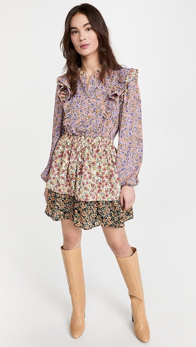 Floral Multi Color Mini Dress | Shopbop