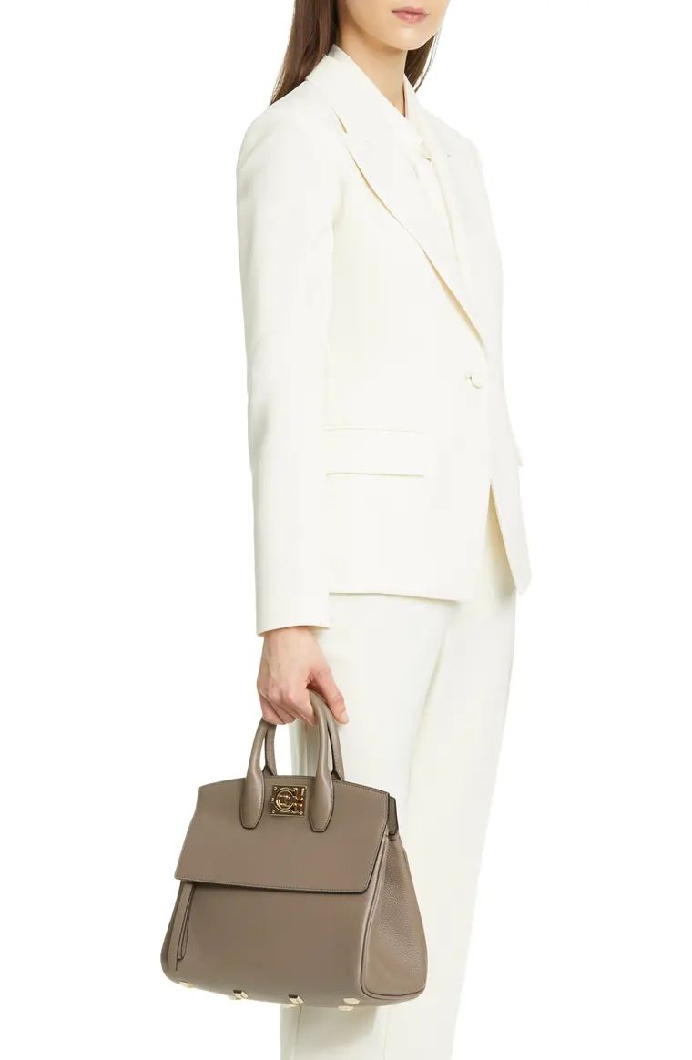 The Studio Calfskin Leather Top Handle Bag | Nordstrom