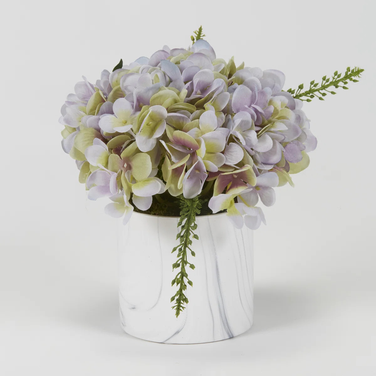 Hydrangea Arrangement in Planter | Wayfair North America