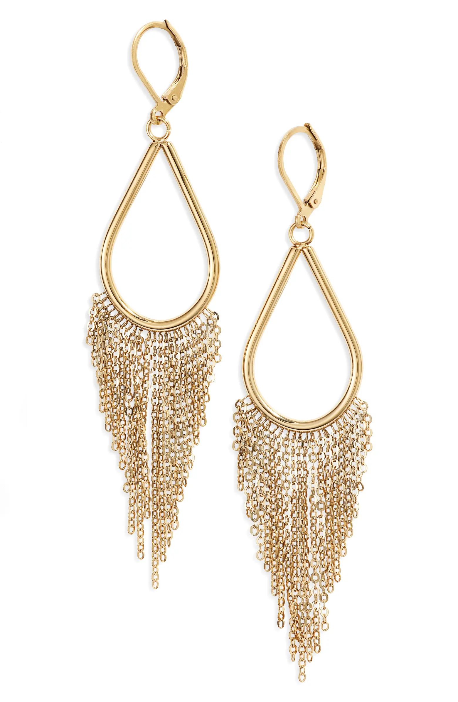 Knotty Chain Fringe Drop Earrings | Nordstrom | Nordstrom