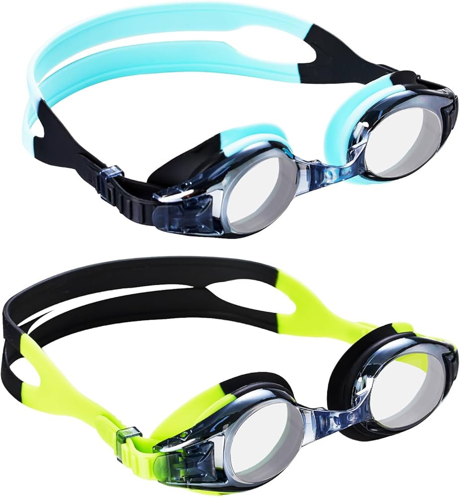Aegend 2 Pack Kids Goggles, Swimming Goggles for Kids Age 4-16 Boys and Girls Youth, Anti-Fog Wat... | Amazon (US)
