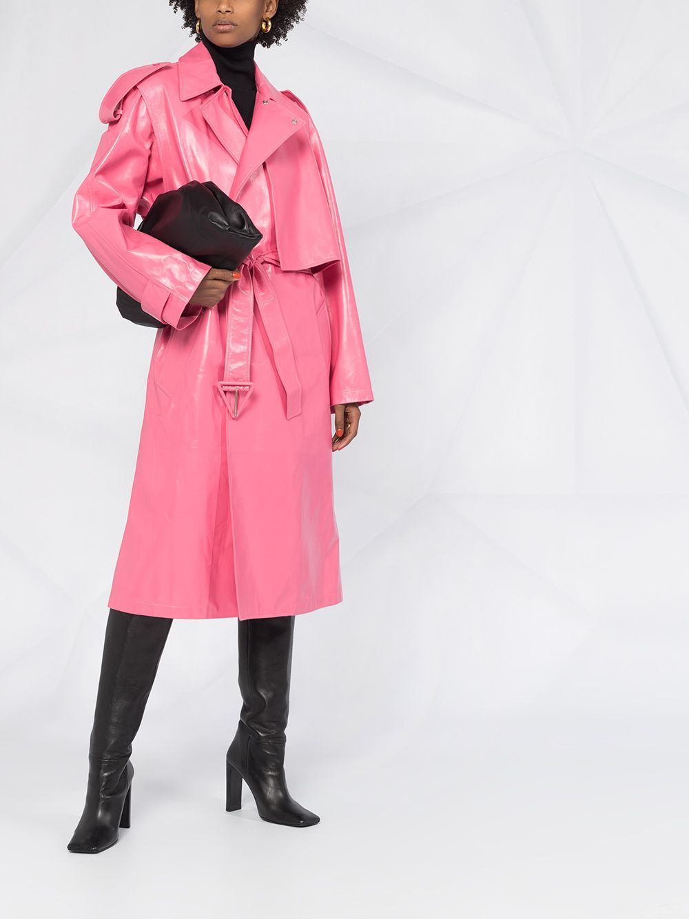 leather trench coat | Farfetch (US)
