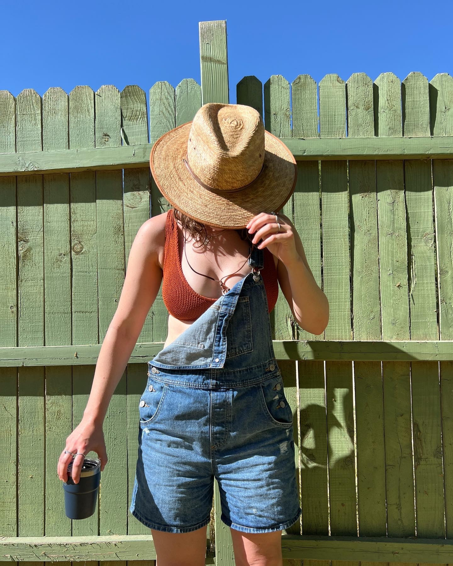 I got my overalls on poshmark and my swimsuit from YouSwim! 🌞