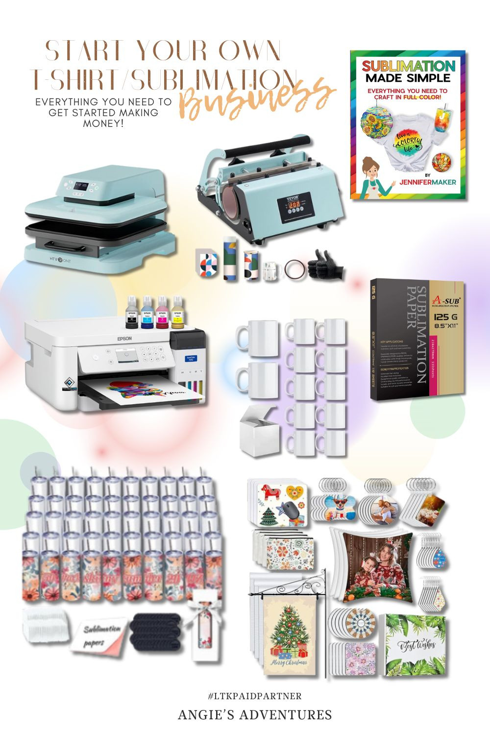 👕✨ Start Your Own T-Shirt & Sublimation Business – Must-Have Supplies

If you’ve been dreaming about starting your own t-shirt or sublimation business, this is your sign to get started! I’ve linked all the essential tools and materials to help you launch confidently — whether you’re creating for Etsy, craft fairs, or custom orders.

I've included links for heat presses, a sublimation printer, sublimation blanks, sublimation paper, and beginner guide books to help you avoid the trial-and-error phase and start creating the right way from day one.

Perfect for makers, side hustlers, and anyone ready to turn creativity into income ✨
#PaidPartner
#LTKBusiness
#SmallBusinessTools
#SublimationBusiness
#TShirtBusiness
#CraftEntrepreneur
#SideHustleTools
#SublimationSupplies 

 