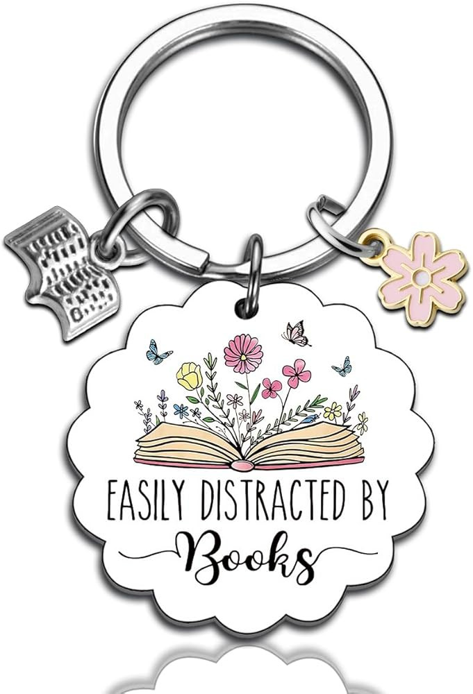 Bookish Gifts for Book Lovers Bookish Keychain Gift for Bookworm Readers Smutty Book Lover Gifts ... | Amazon (US)