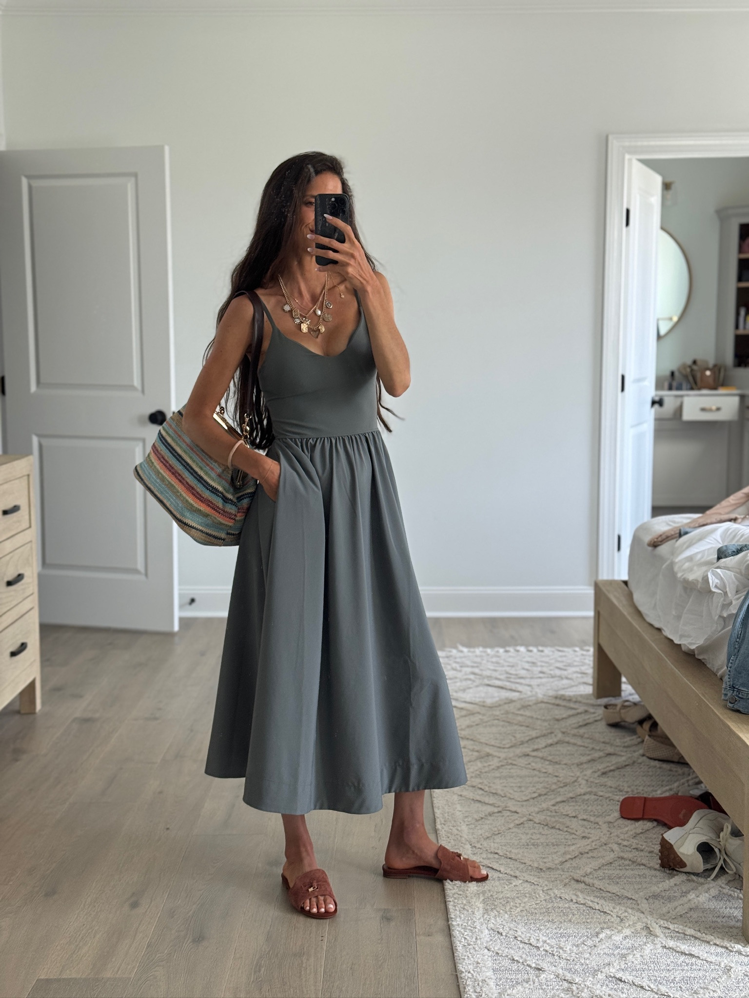 This is the kind of outfit that makes summer dressing easy. A breezy dress, comfortable sandals, and a tote bag are all you need for everything from errands to vacation days.

Everything is linked in my LTK.

#LTKSeasonal #LTKootd #LTKdayinmylife