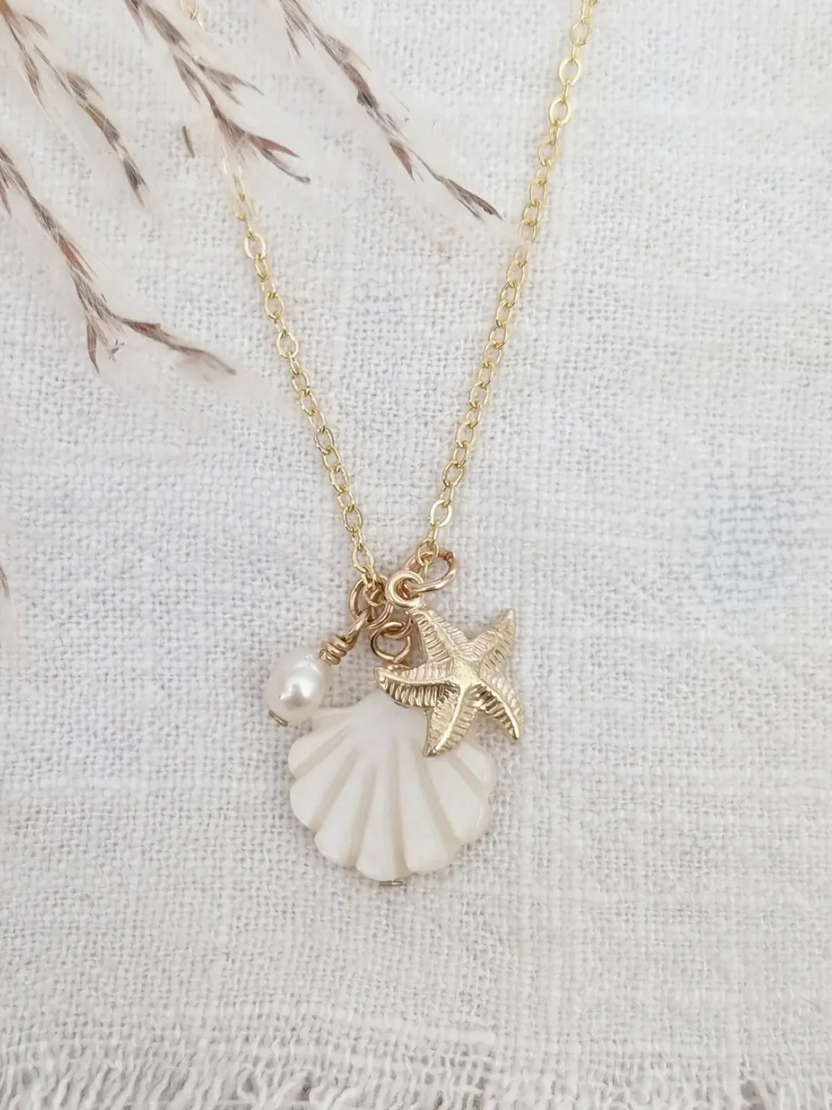 Coastal Grace Charm Necklace | Carin Rose