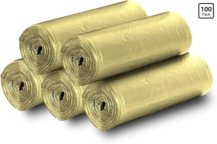 5 Rolls Small Trash Garbage Bags,4 Gallon Strong Thin Material Disposable Kitchen Garbage Bags,Du... | Amazon (US)
