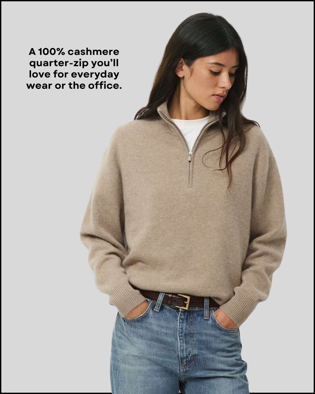 essential cashmere metaphor sweater from aritzia -- perfect for the office 

linked to a similar style in cashmere

fall style / elevated style / style over 30 / office outfits 

 

 #LTKSeasonal