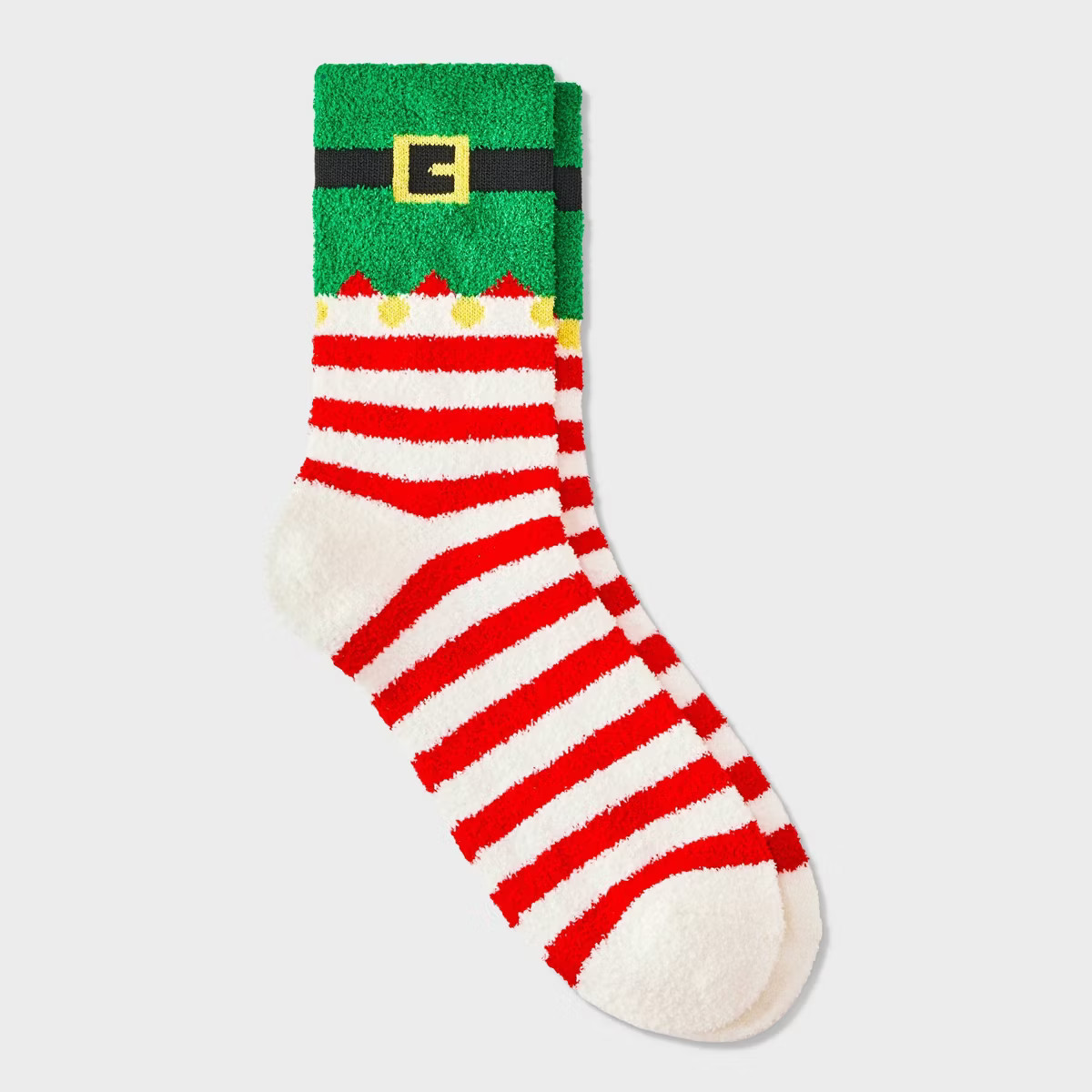 Women's Elf Christmas Cozy Crew Socks - Wondershop™ Green/Red/White 4-10 | Target