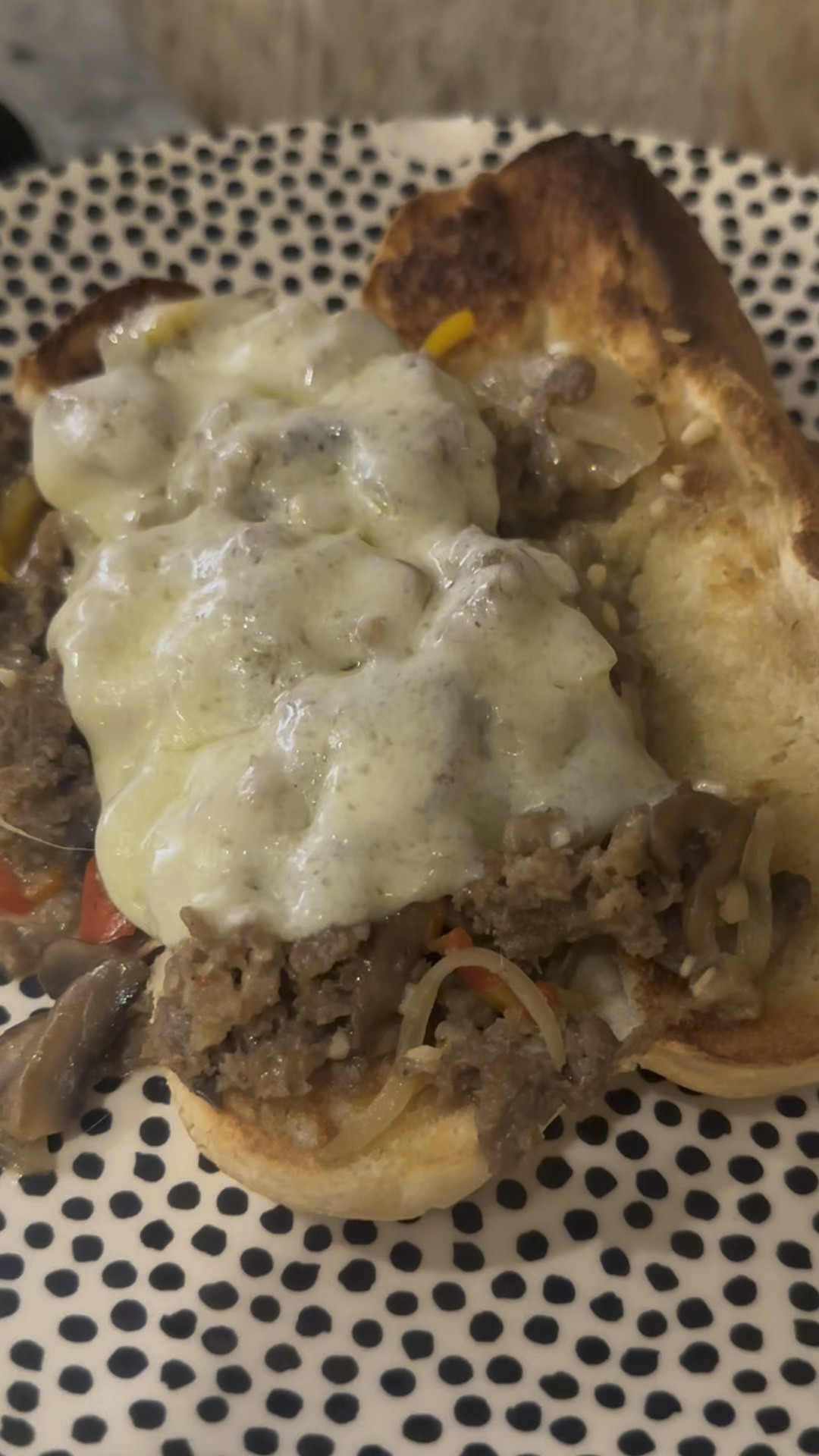 Comment RECIPE below for the recipe to these superb One Pan Philly Cheesesteaks! These are perfect for the Big Game! 

RECIPE⬇️

1 package shaved beef
1 onion, sliced
1 cup mushrooms, sliced
1 cup sweet peppers, sliced 
6 hoagie rolls, buttered and toasted 
2 tablespoons Worcestershire sauce
2 tablespoons beef broth 
1 tablespoon banana pepper juice 
2 tablespoons minced garlic 
6 slices provolone cheese 

#LTKParties #LTKHome #LTKMostLoved