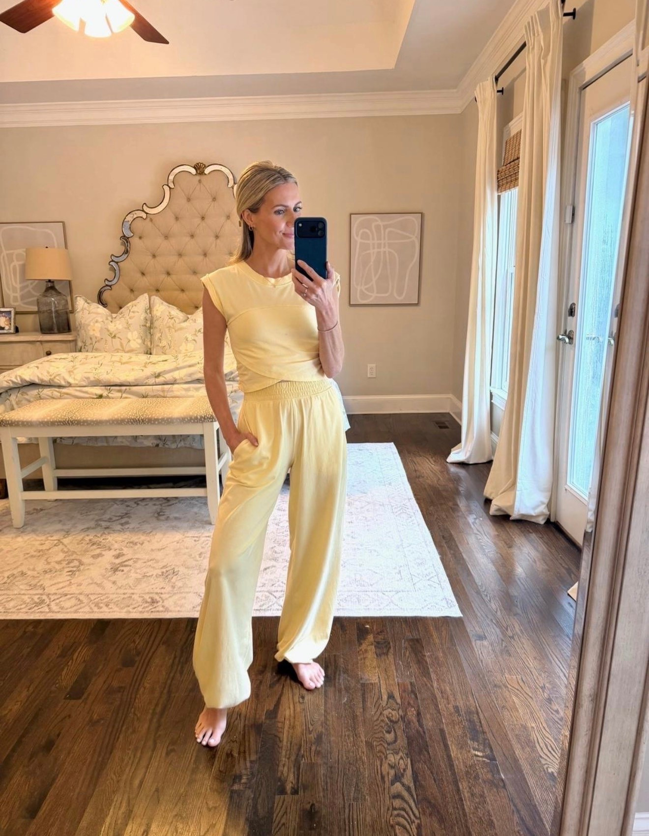 Such a cute lounge outfit for transitioning into fall! I keep wanting to order this in more colors it's so easy to throw on and run out the door!

#LTKootd #LTKgrwm