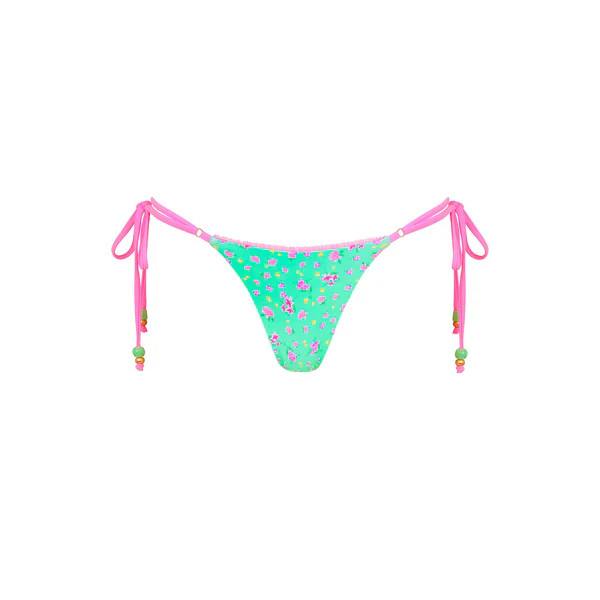 Decorative Thong Tie Side Bikini Bottom - Mint Macaron | Kulani Kinis ANZ