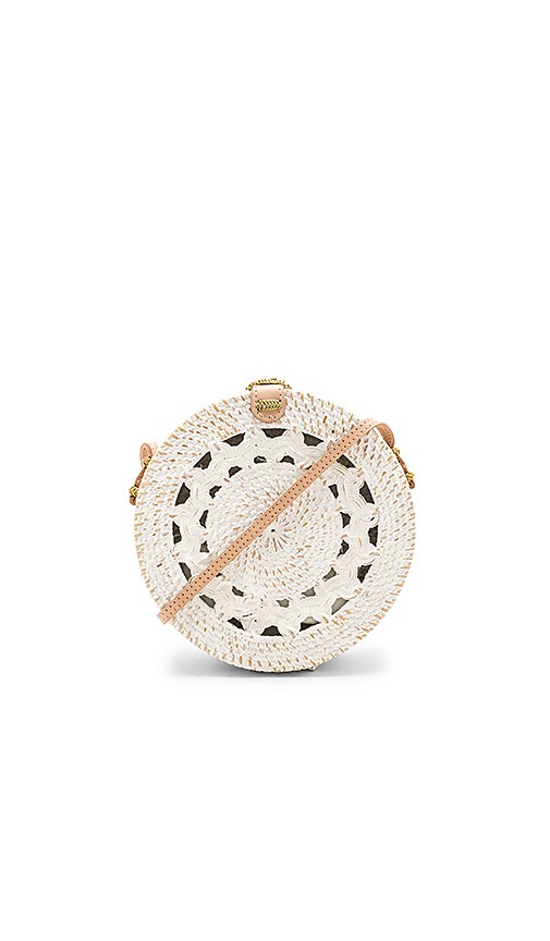 ellen & james Medium Round Classic Bag in White | Revolve Clothing (Global)