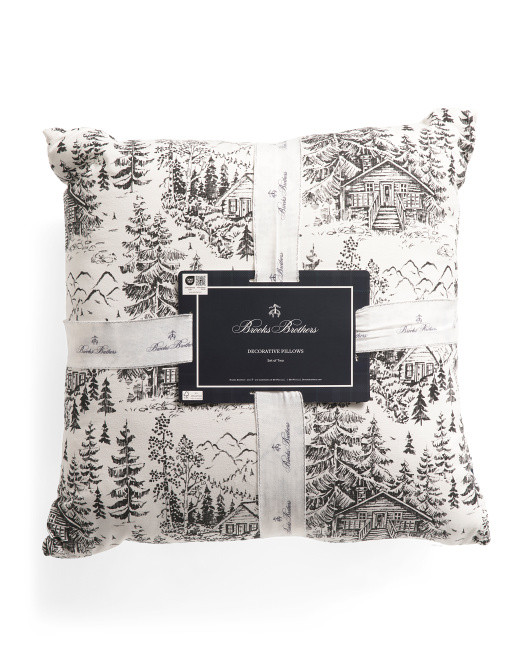 Set Of 2 20x20 Elk Ridge Forest Pillows | TJ Maxx