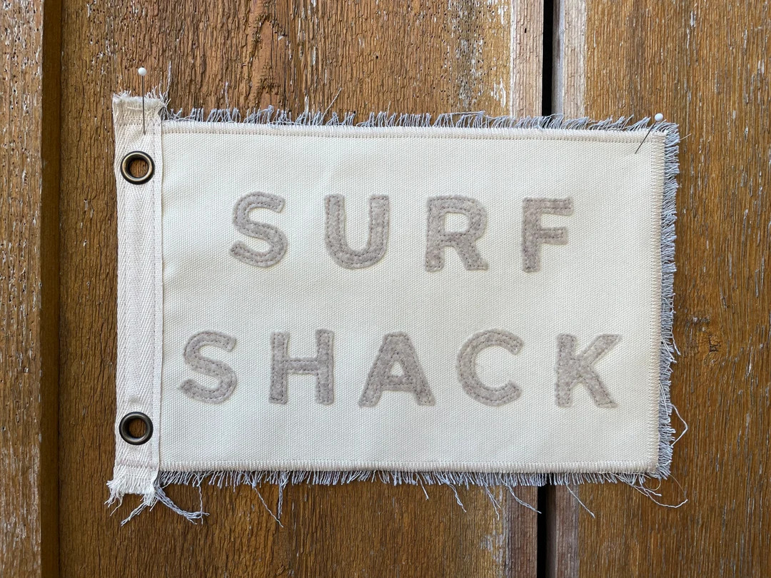 Vintage Inspired Surf Shack Camp Flag: Coastal Beach Decor | Etsy (Global)