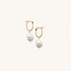 Organic Pearl Hoops | Mejuri (Global)