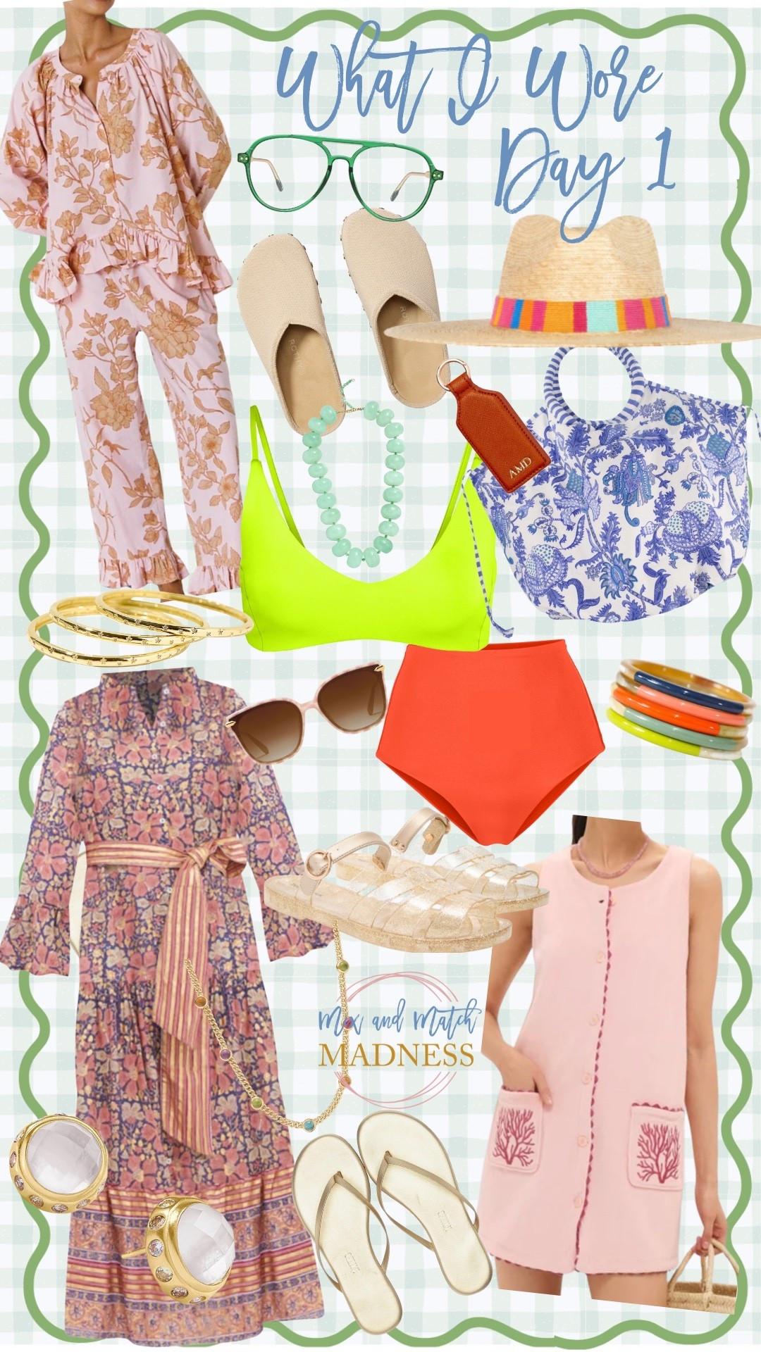 Get Spring Break Ready!! Now is the time to start your planning. I’m sharing all of my favorites from our last trip☀️

What I Wore…Day 1 on Vacation 🏖️

Pjs - xs
Rothy’s - 7
Coverup- small
Hat - M\L
Jelly Sandals - 8
Bikini Top - small
Bikini Bottom - medium
Dress - xs
Sandals - 8 


#LTKTravel #LTKSeasonal #LTKmomlife