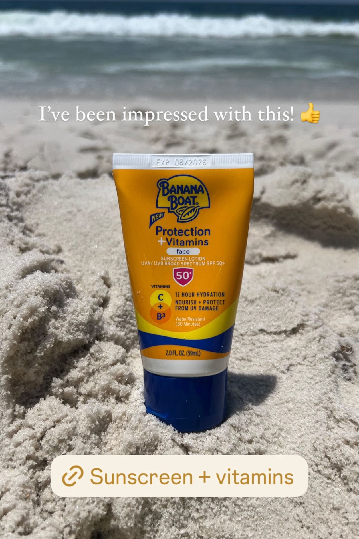 Sunscreen + vitamins 👏 I loved this for my face on vacay!! Very moisturizing and silky on the face! 

#LTKBeauty #LTKSwim #LTKTravel
