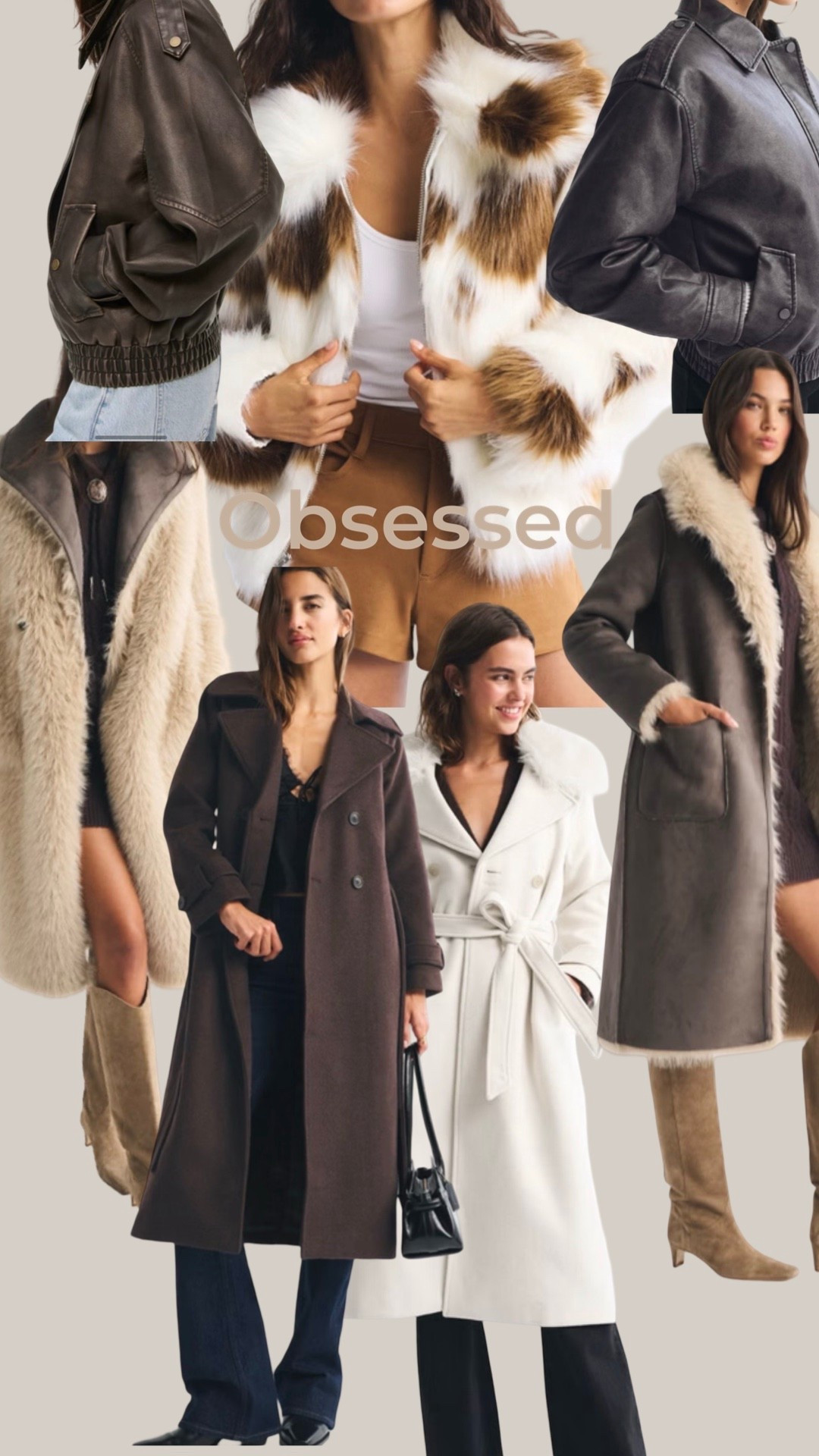 Abercrombie coats and jackets that will sell out! 
Wool trench 
Cow pony print fur jacket 
Shearling reversible suede coat! 
Leather distressed bomber jackets 
Coffee brown 

#LTKGiftGuide #LTKHoliday #LTKSeasonal