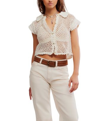 Free People Lily Crochet Top | Bloomingdale's Women | Bloomingdale's (US)