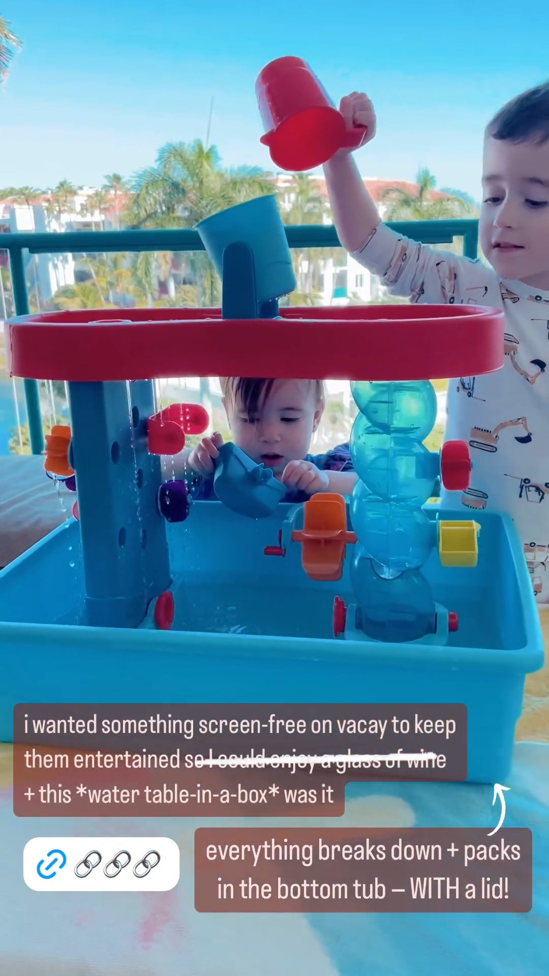 travel game changer! perfectly portable for a road trip or even if you’re tight on space at home. 💦

it took a second to get everything back in the box properly but once you got it, you go it 👏🏼👯‍♀️

#LTKTravel #LTKKids #LTKFamily