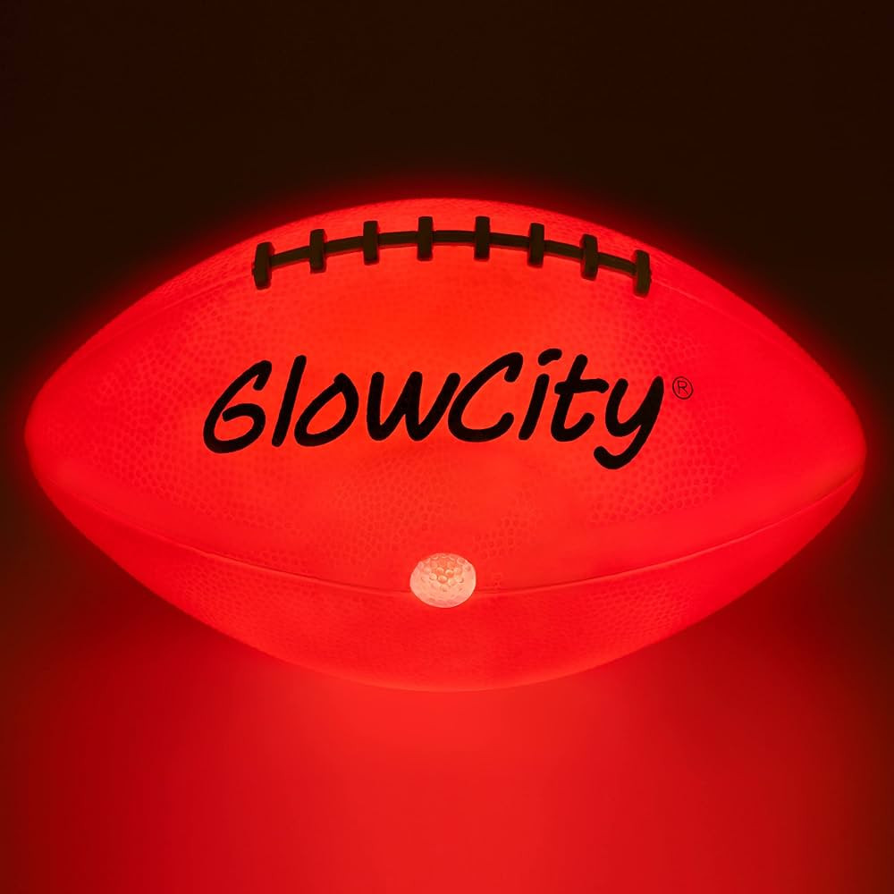 GlowCity Glow in The Dark Football - Light Up LED Ball - Perfect for Evening Play, Camping, and B... | Amazon (US)