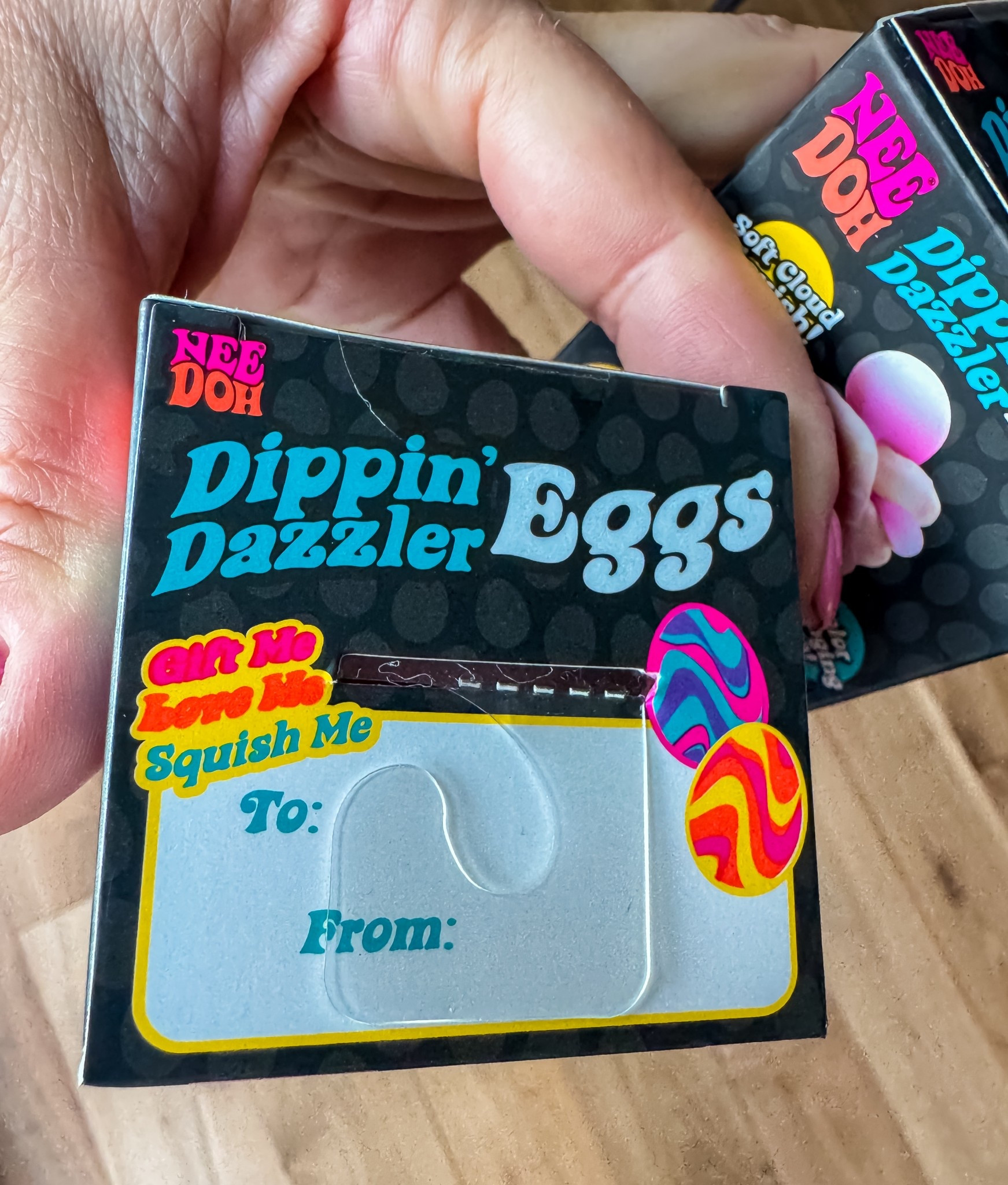 🐣✨ EASTER BASKET HOT ITEM ALERT ✨🐣

These Nee Doh Dippin’ Dazzler Eggs are already selling out everywhere and I totally get why 👀

My kids are OBSESSED with anything Nee Doh, and this one might be their favorite yet.

Here’s why they’re so cool:
🥚 Squish & squeeze (that classic Nee Doh stress-relief feel)
❄️ Dip into cold water
🌈 Watch the egg turn into swirling neon colors
✨ Let it warm back up and it goes back to white… and you can repeat it!

It’s basically a color-changing, squishy, sensory dream.

I’m seeing some sites WAY overcharging right now because they’re hard to find, so if you see them at a normal price — grab them for Easter baskets before they’re gone.

Perfect for:
• Easter baskets
• Classroom gifts
• Non-candy basket fillers
• Tween/teen surprises (they’ll still love these!)

Linking where I found them at a reasonable price 🙌

#EasterBasketIdeas #NeeDoh #DippinDazzler #EasterFinds #SensoryToys #LTKFinds