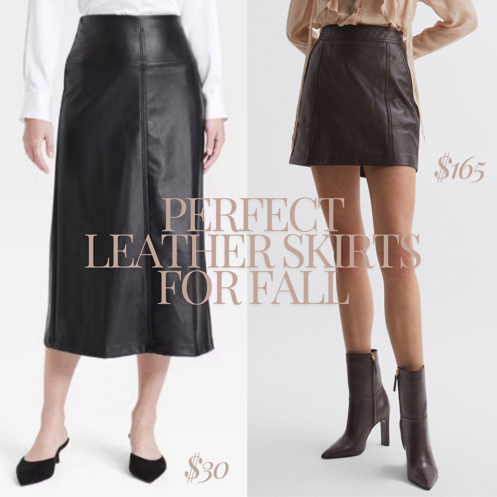 Perfect Leather Skirts for Fall 🍁

#falloutfit
#veganleather
#realleather
#target
#reiss


#LTKFallSale #LTKStyleTip #LTKSeasonal