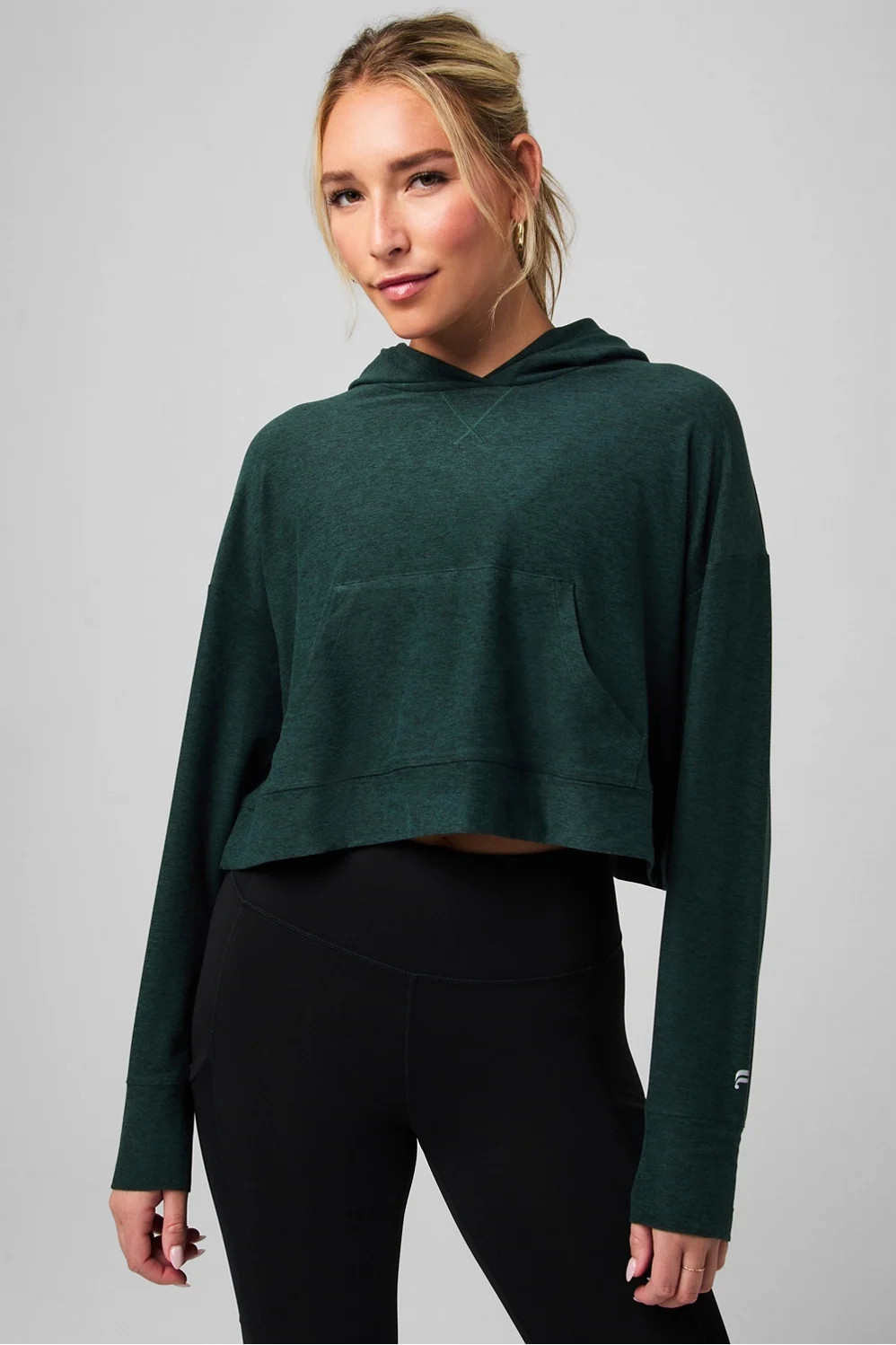 Cloud Jersey Cropped Hoodie | Fabletics