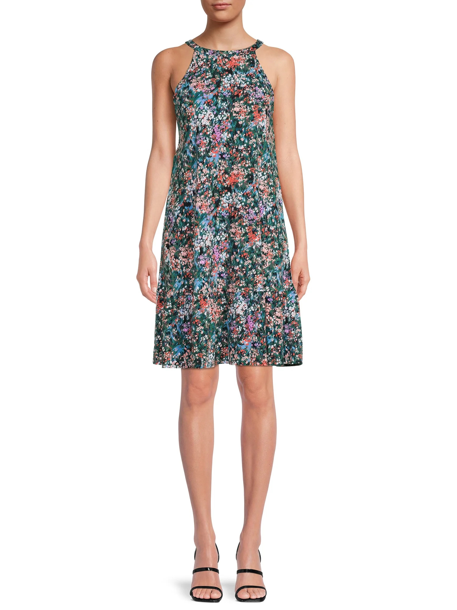 Time and Tru Women's Knit Halter Dress | Walmart (US)