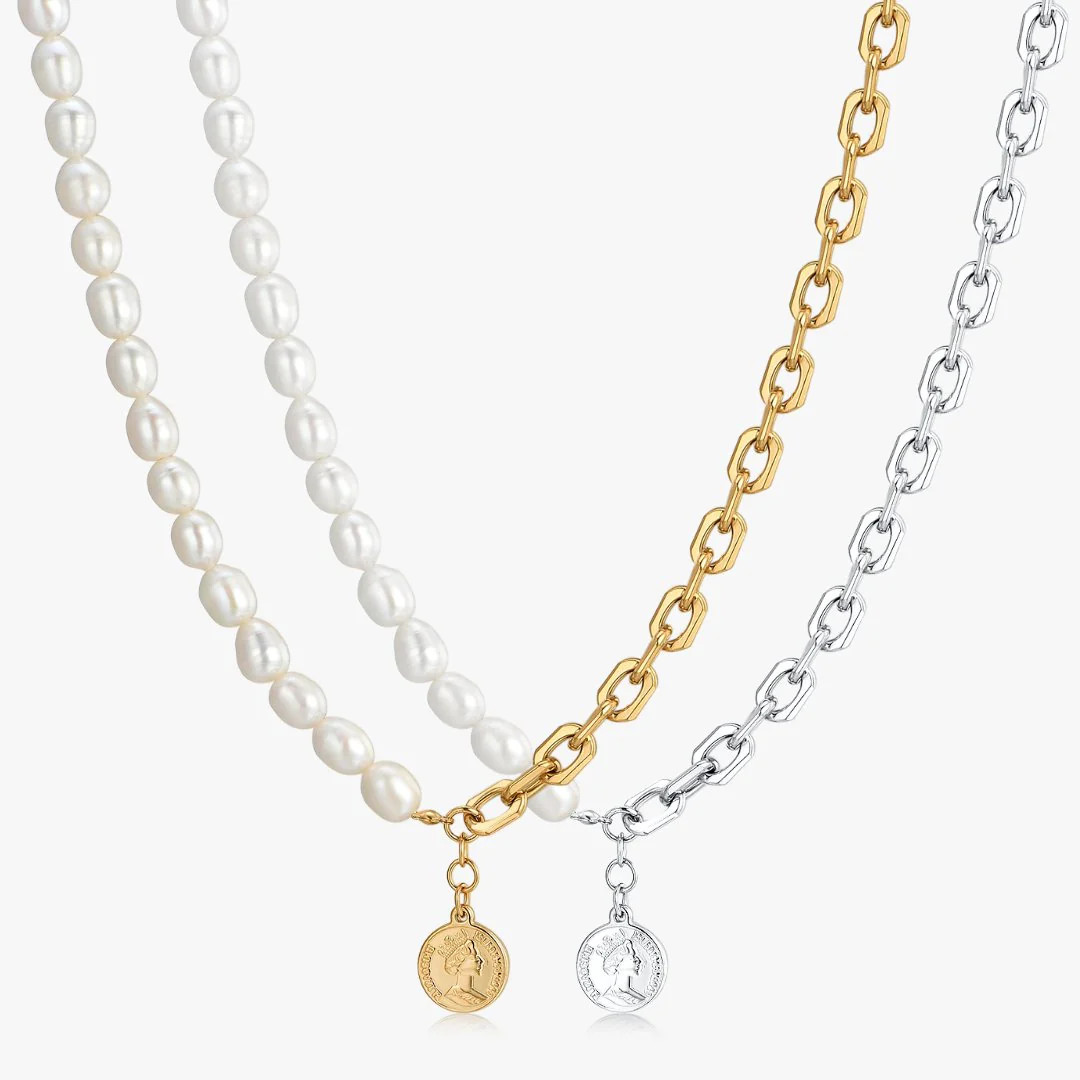 Pendant Chunky Pearl Necklace (Unisex) | Flaire & Co.