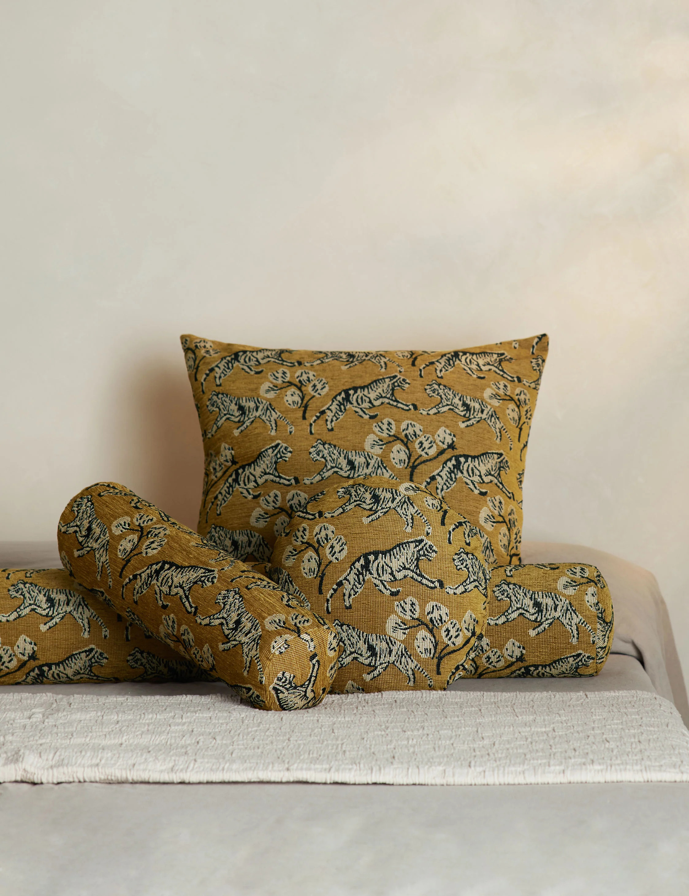 Tiger Long Bolster Pillow | Lulu and Georgia 