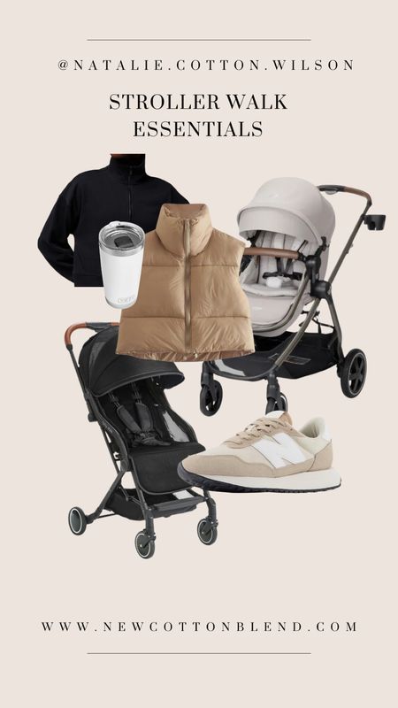 Fabletics scuba sweater in M. 
Amazon vest in L.
Black stroller is lightweight travel stroller
Tan stroller is car seat compatible


#LTKbaby #LTKfamily #LTKSeasonal