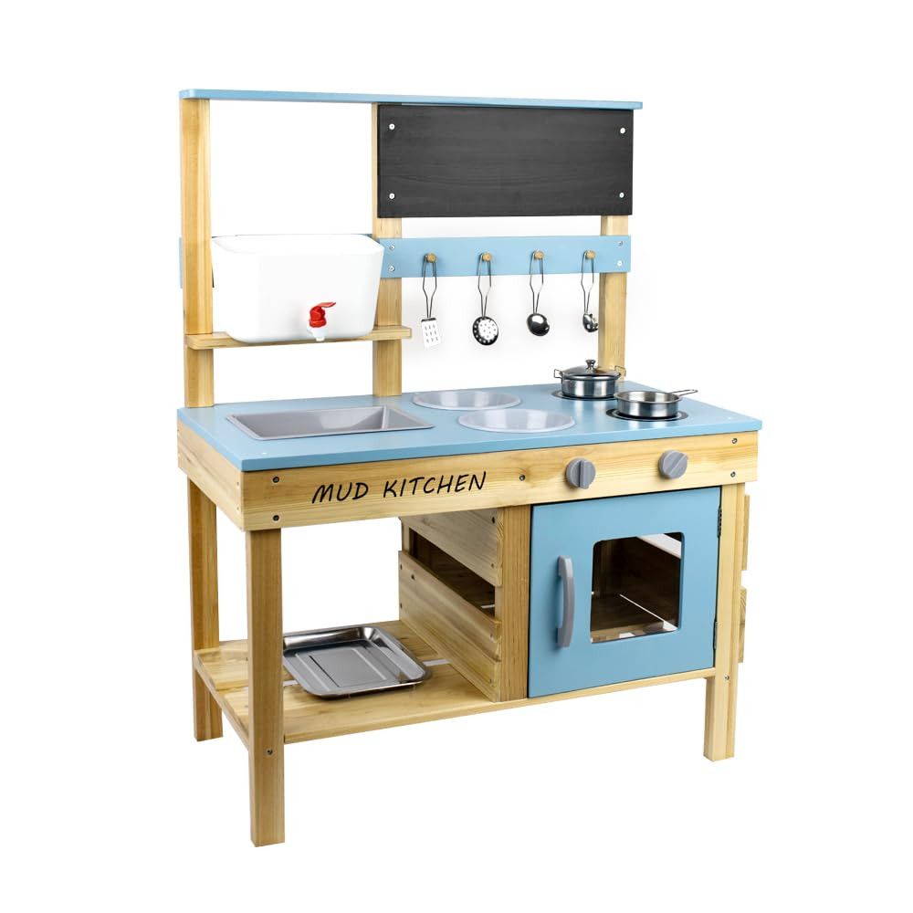 Beipoo Cocina de barro para niños, juego de cocina al aire libre, juego de juguete de cocina de ... | Amazon (US)