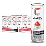 CELSIUS Sparkling Watermelon Fitness Drink, Zero Sugar, 12oz. Slim Can (Pack of 12) | Amazon (US)