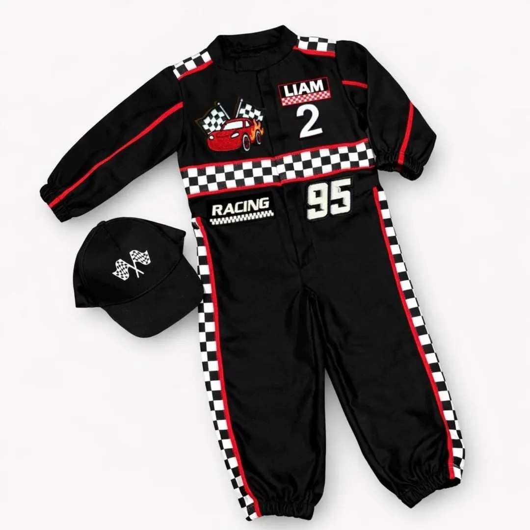 Fast One Birthday Suit - Race Car Birthday Toddler Outfit - Kids Racing Jumpsuit - Black Racer Su... | Etsy (US)