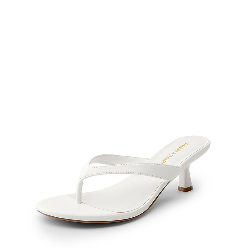 DREAM PAIRS Dreamy Women s Kitten Heel Thong Sandals | Dream Pairs