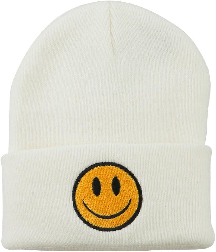 e4Hats.com Smile Face Embroidered Long Beanie | Amazon (US)