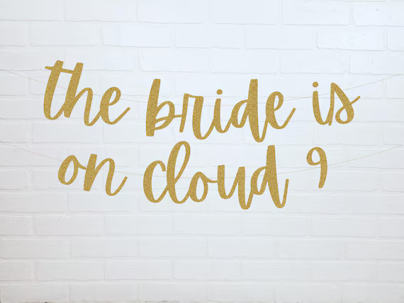 The Bride is On Cloud 9 | Cloud Nine Bachelorette | Bachelorette Party Decorations | Etsy (US)