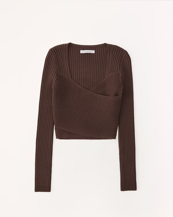LuxeLoft Slim Wrap Sweater | Abercrombie & Fitch (US)